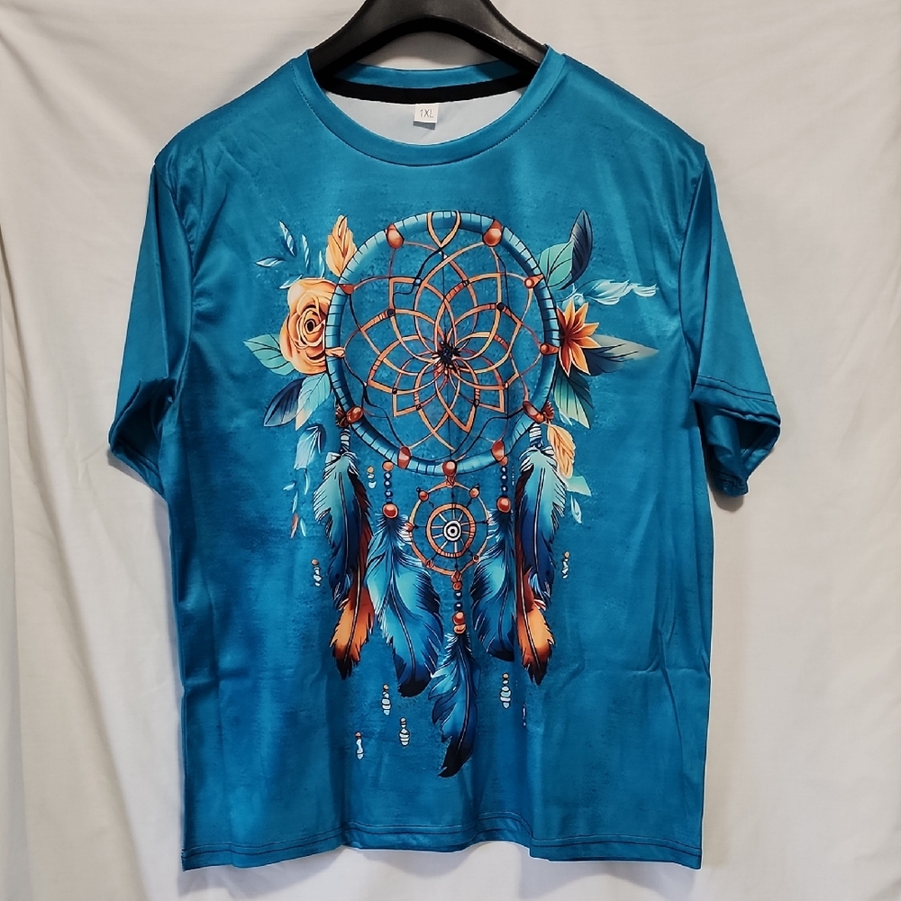 Blue Dreamcatcher Graphic T-Shirt